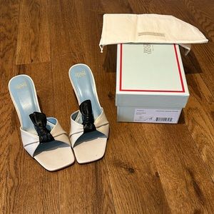 Frances Valentine Amanda Shiny Nappa sandals in size 8.5